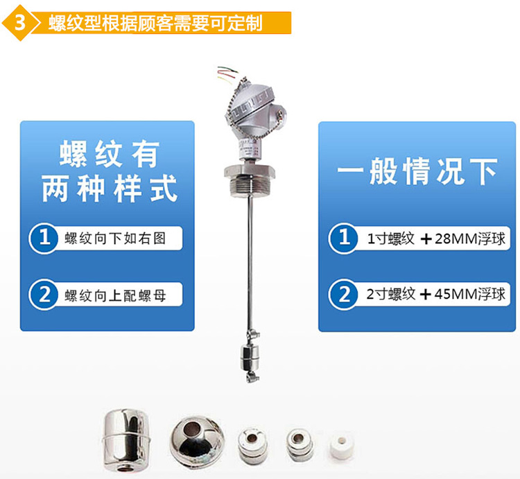 浮球式液位計(jì)螺紋分類(lèi)圖